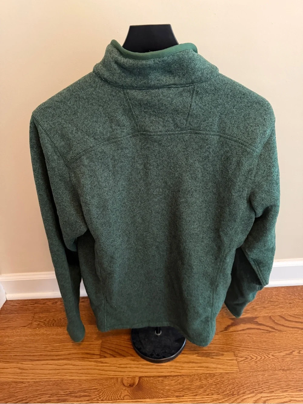 The North Face Men's Forest Green Half-Zip Fleece Jacket